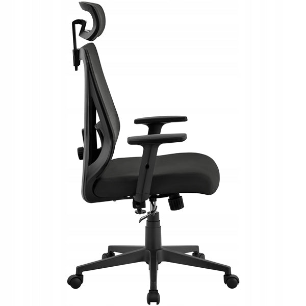 Ergonomic Office Chair with Height Adjustment, Black Brand Yaheetech