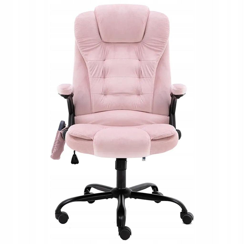 Ergonomic Office Chair with Massage and Heating, Pink, 67x71x110-119 Packaging status original