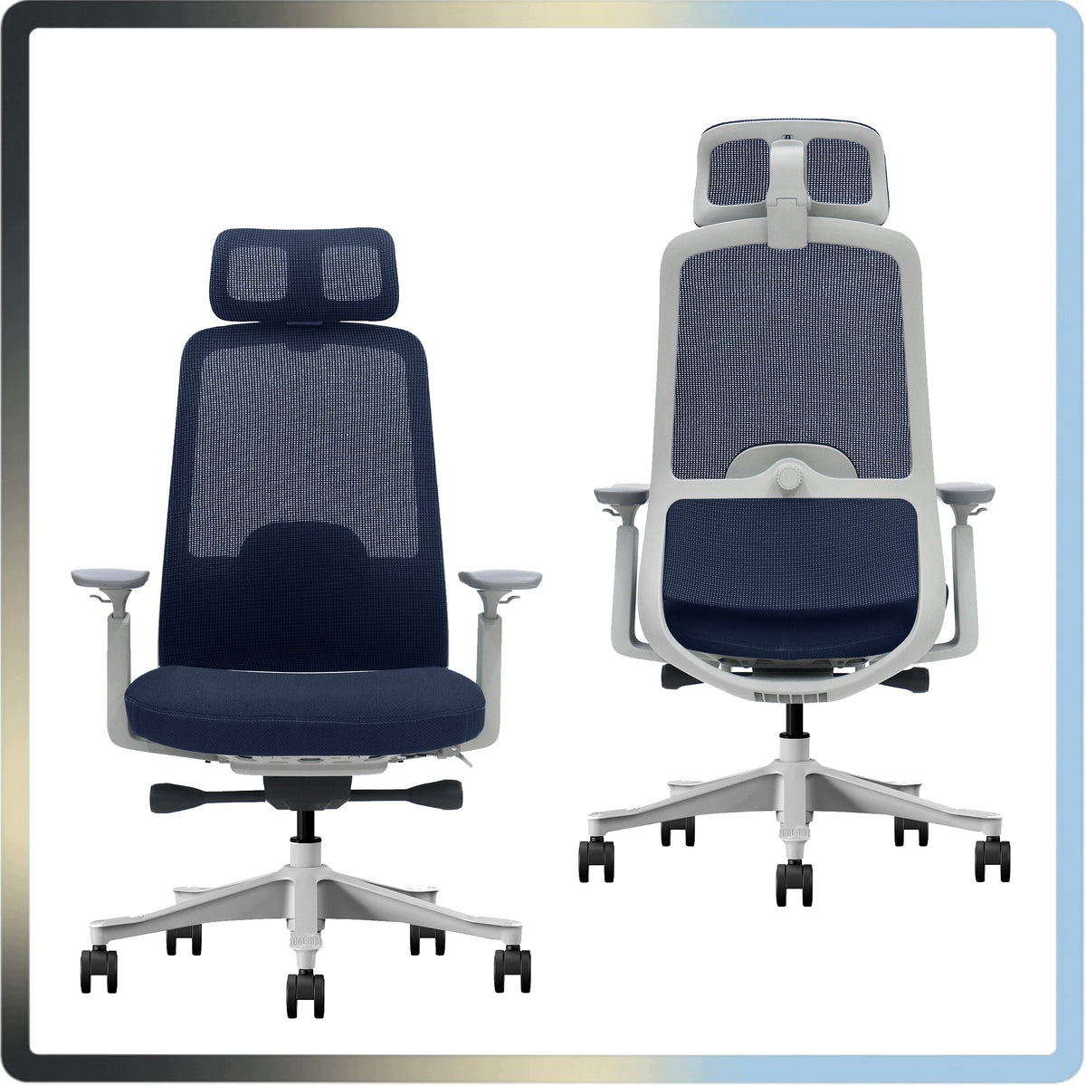 Ergonomic Office Gaming Chair Rotating 3D Adjustable V3 Premium Grey Packaging status original