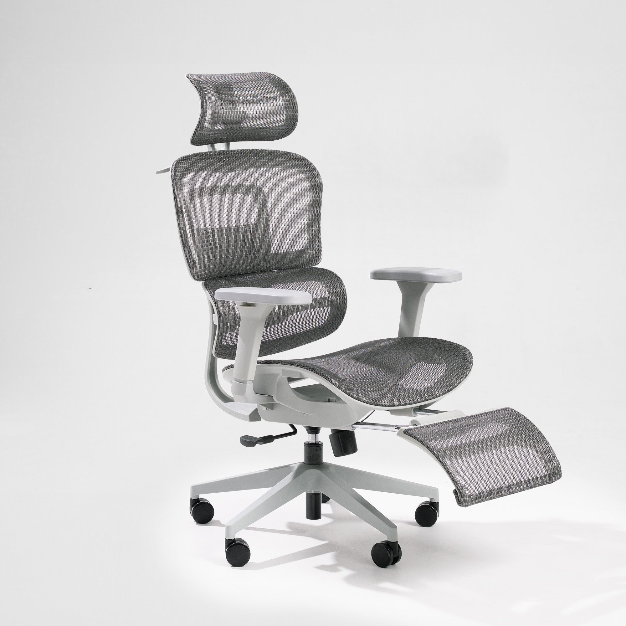 Ergonomic Paradox Ergo One Grey Armchair with Full Adjustment + FOOTREST Manufacturer code PX-ER-001-BK