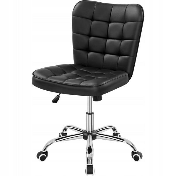 Ergonomic Swivel Chair, Adjustable Height, Wheels, Black Packaging status original