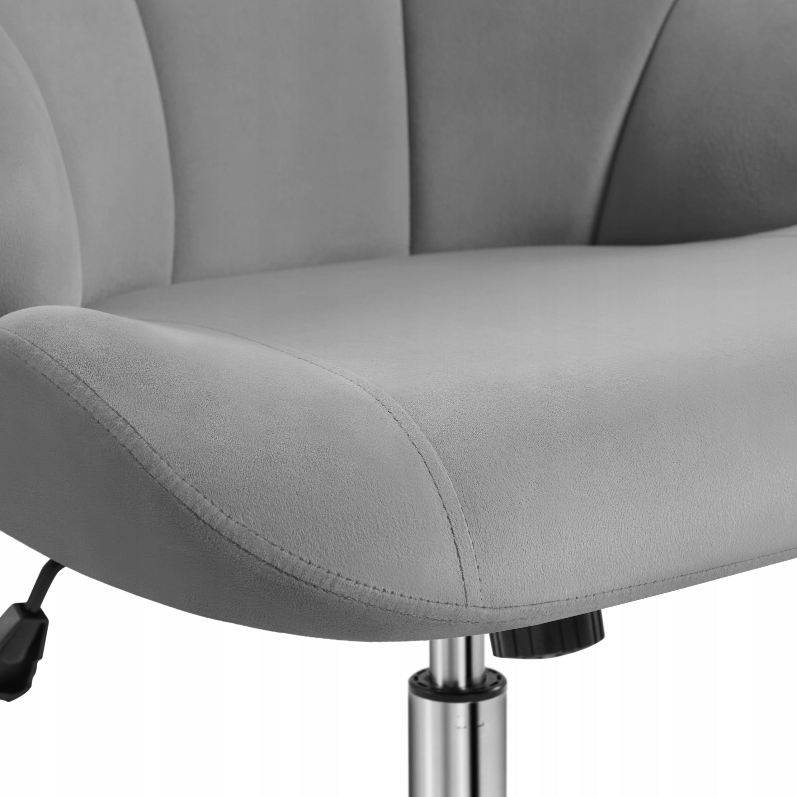 Ergonomic Swivel Chair, Adjustable Height, Wheels, Grey Medical device no