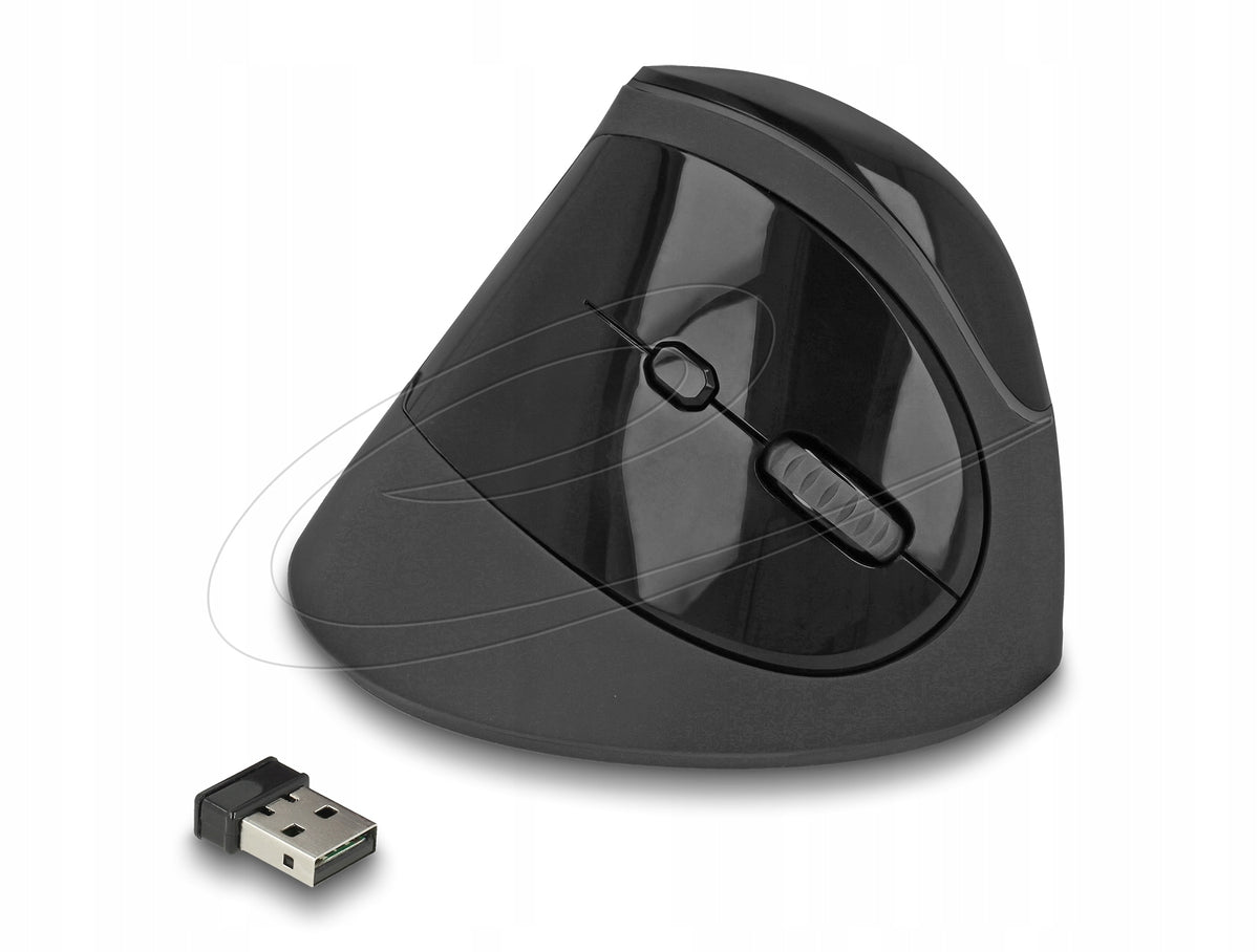 Ergonomic USB Wireless Vertical Mouse Delock 12599