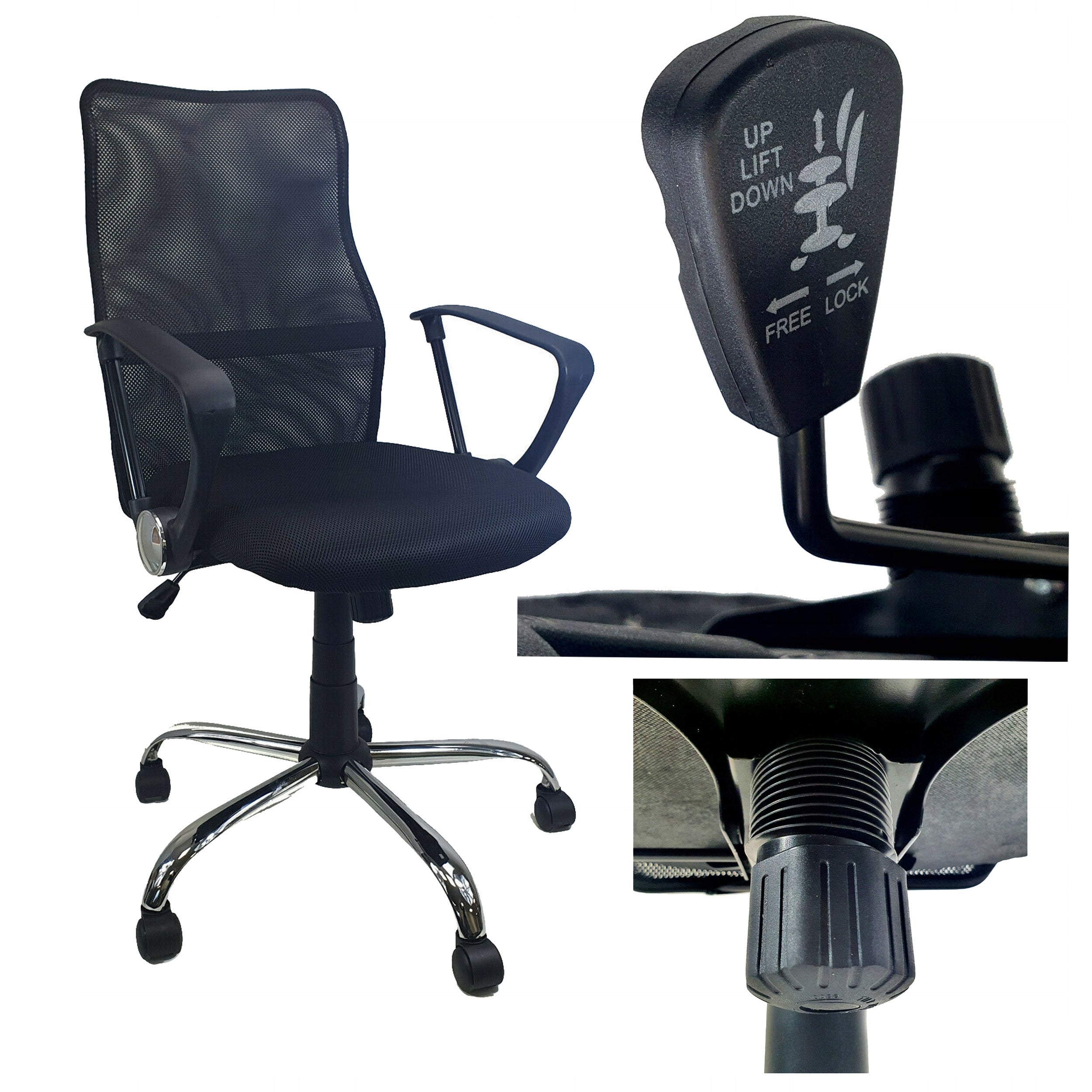 Ergonomic Ventilated Mesh Swivel Office Chair