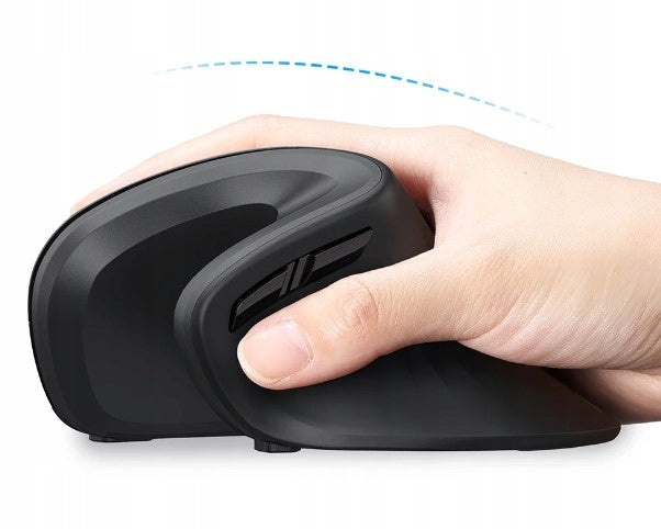 Ergonomic Wireless Laptop Computer Mouse Vertical Color black