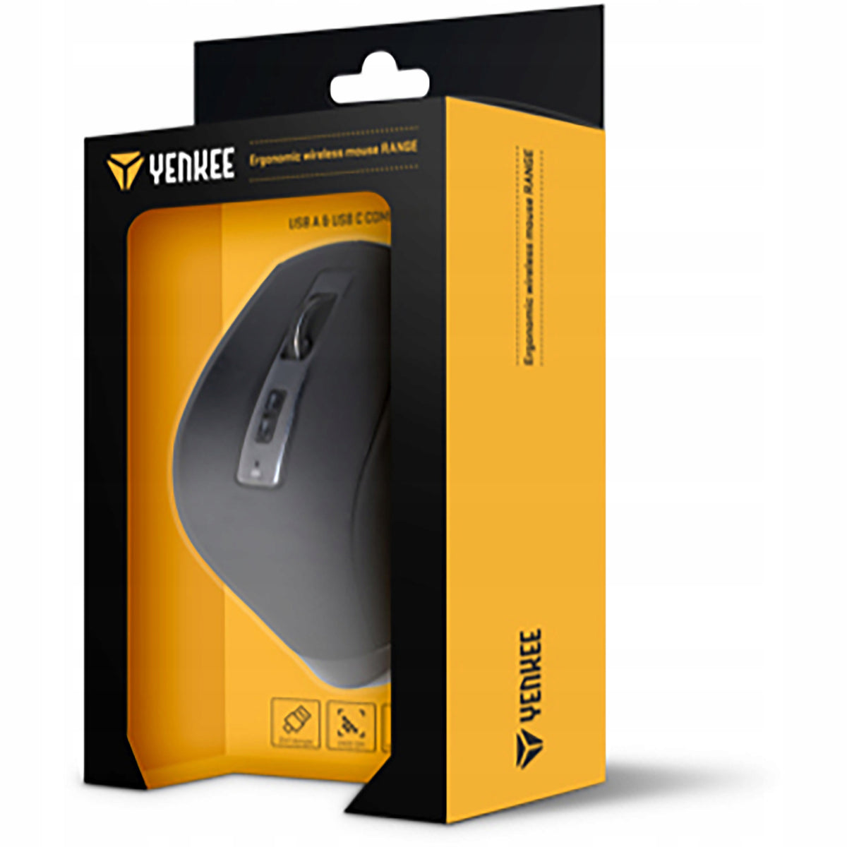 Ergonomic Wireless Mouse Yenkee YMS 2075 WL RANGE USB 2400 DPI Packaging status original