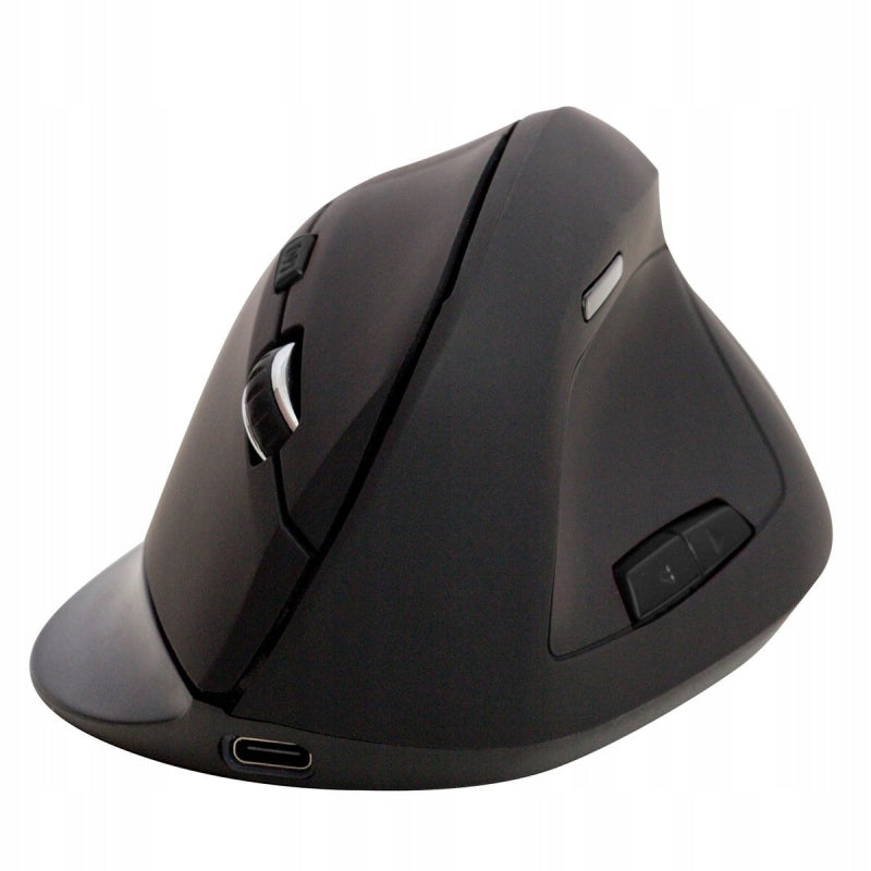 Ergonomic Wireless Vertical 6-Button Mouse with Rechargeable Battery