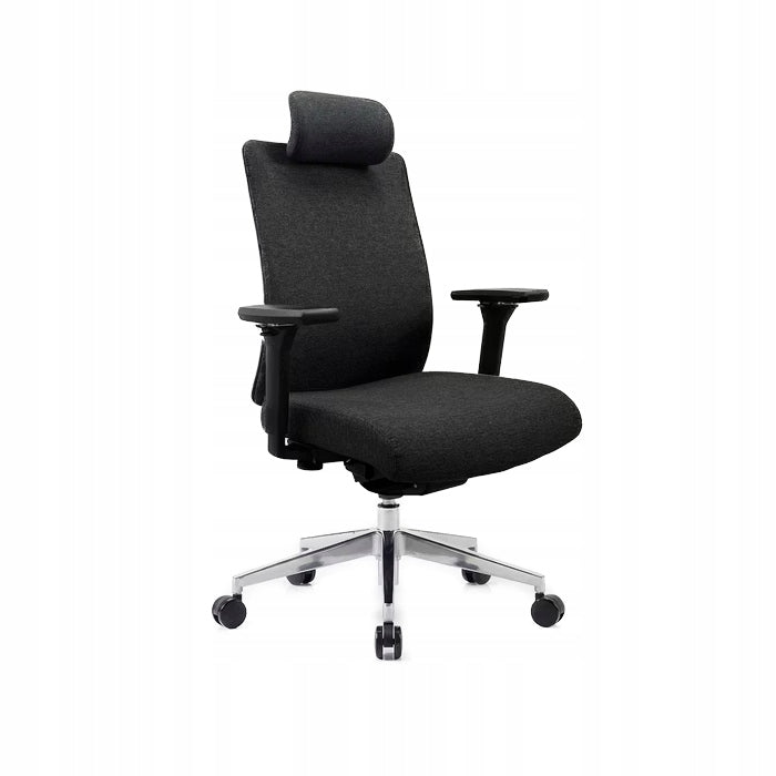 Ergonomic black office chair with VECTOR mesh