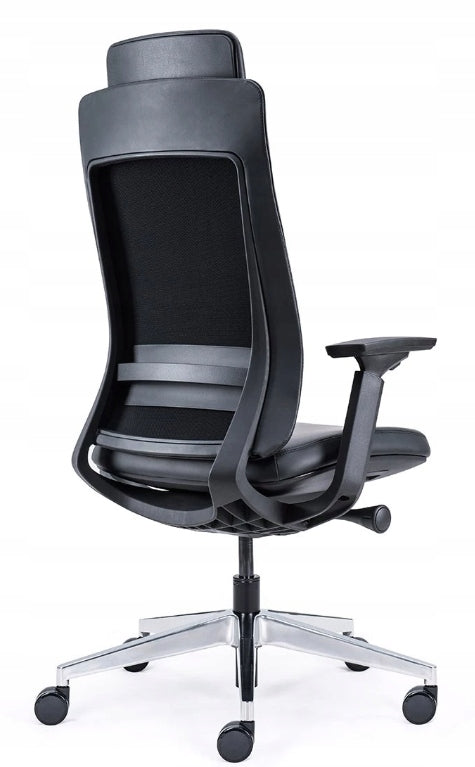 Ergonomic chair CORIUM leather office swivel with synchrony EAN (GTIN) 0089688313756