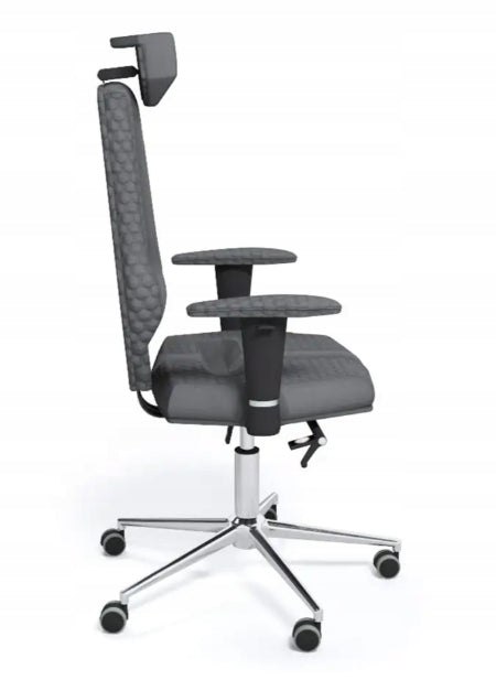 Ergonomic chair Kulik System Nano Office Rehabilitation Chair Manufacturer code Tkanina Azure Grey 0506 / Szew Mesh