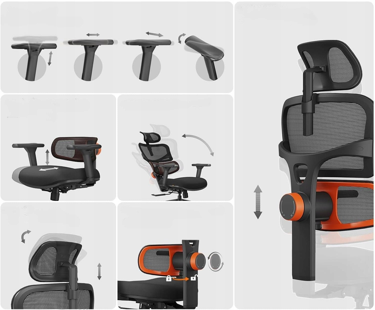 Ergonomic chair Newtral NT001 with worktop automatic support Packaging status original