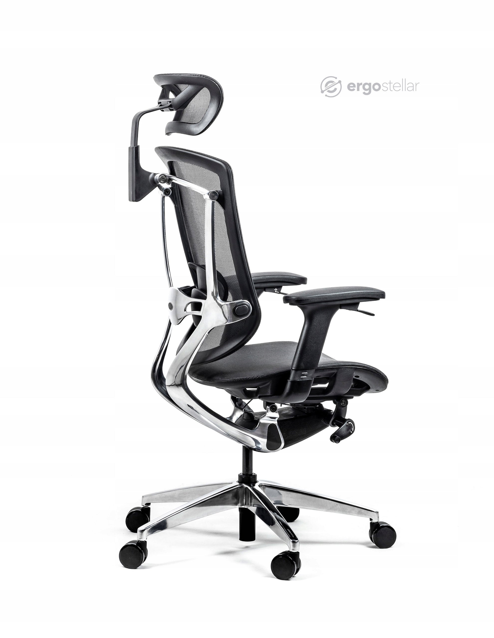 Ergonomic chair with full adjustment ERGOSTELLAR Black, meets health and safety requirements Packaging status original
