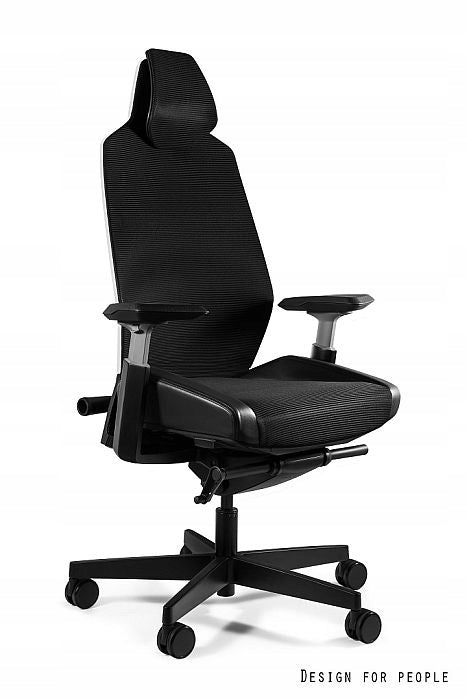 Ergonomic gaming chair RONIN Unique for player white black mesh