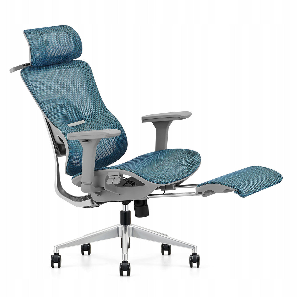 Ergonomic gaming office swivel chair 2310AG with footrest mesh Manufacturer code Fotel biurowy 2310AG Blue