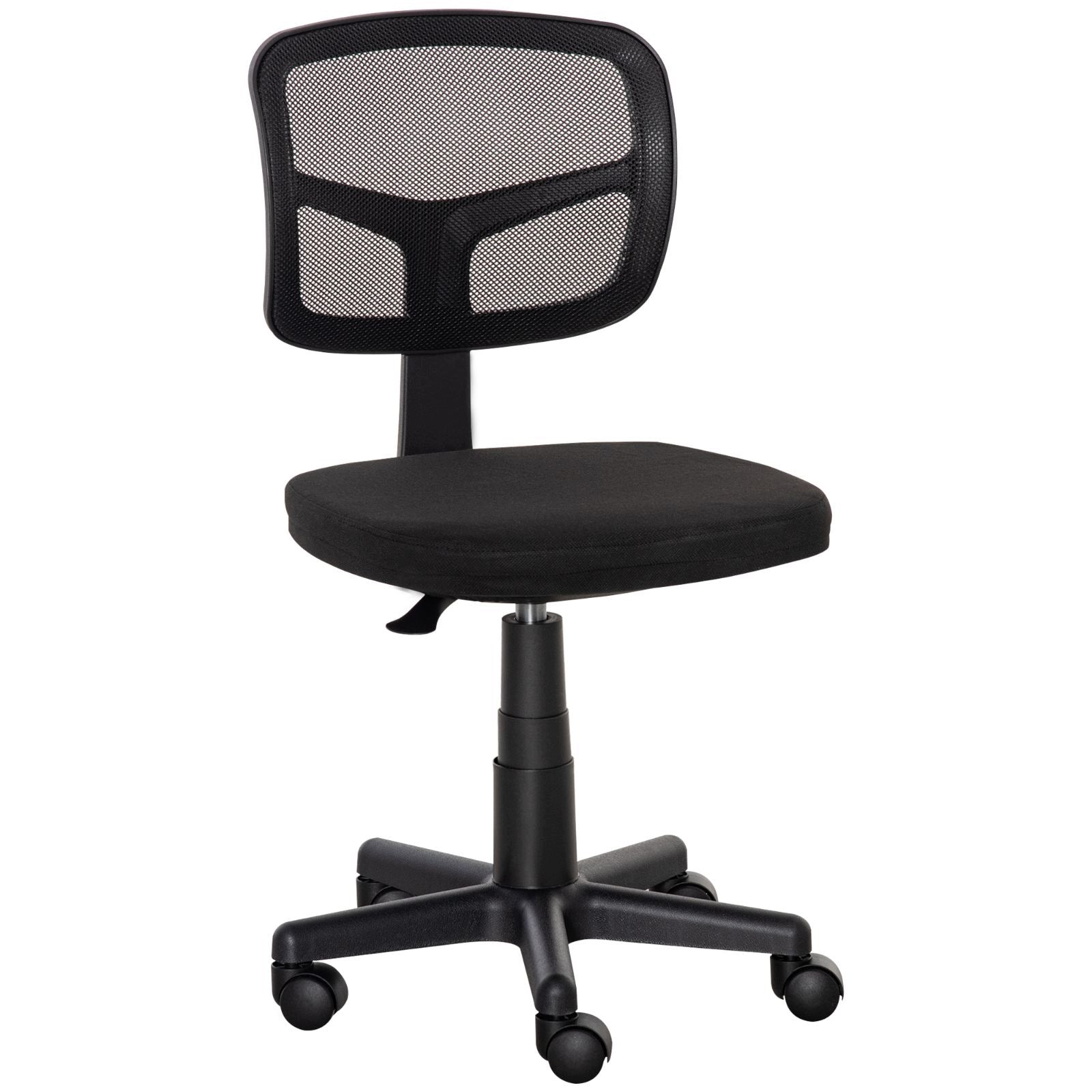 Ergonomic height adjustable office chair, black