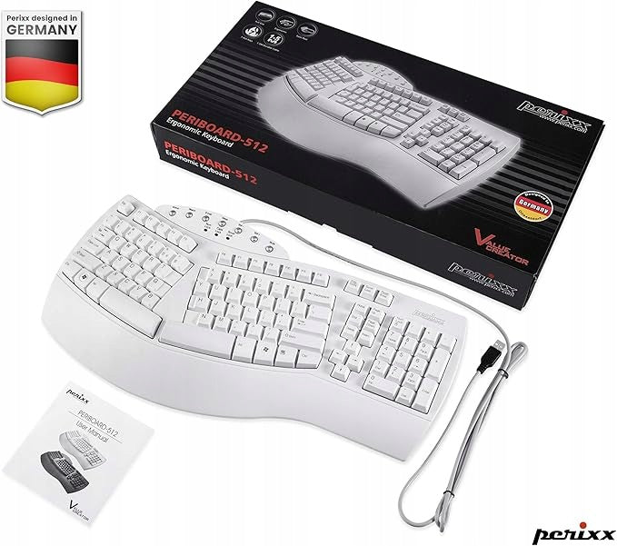 Ergonomic keyboard Perixx Periboard-512 AZERTY R21 Manufacturer code 11528