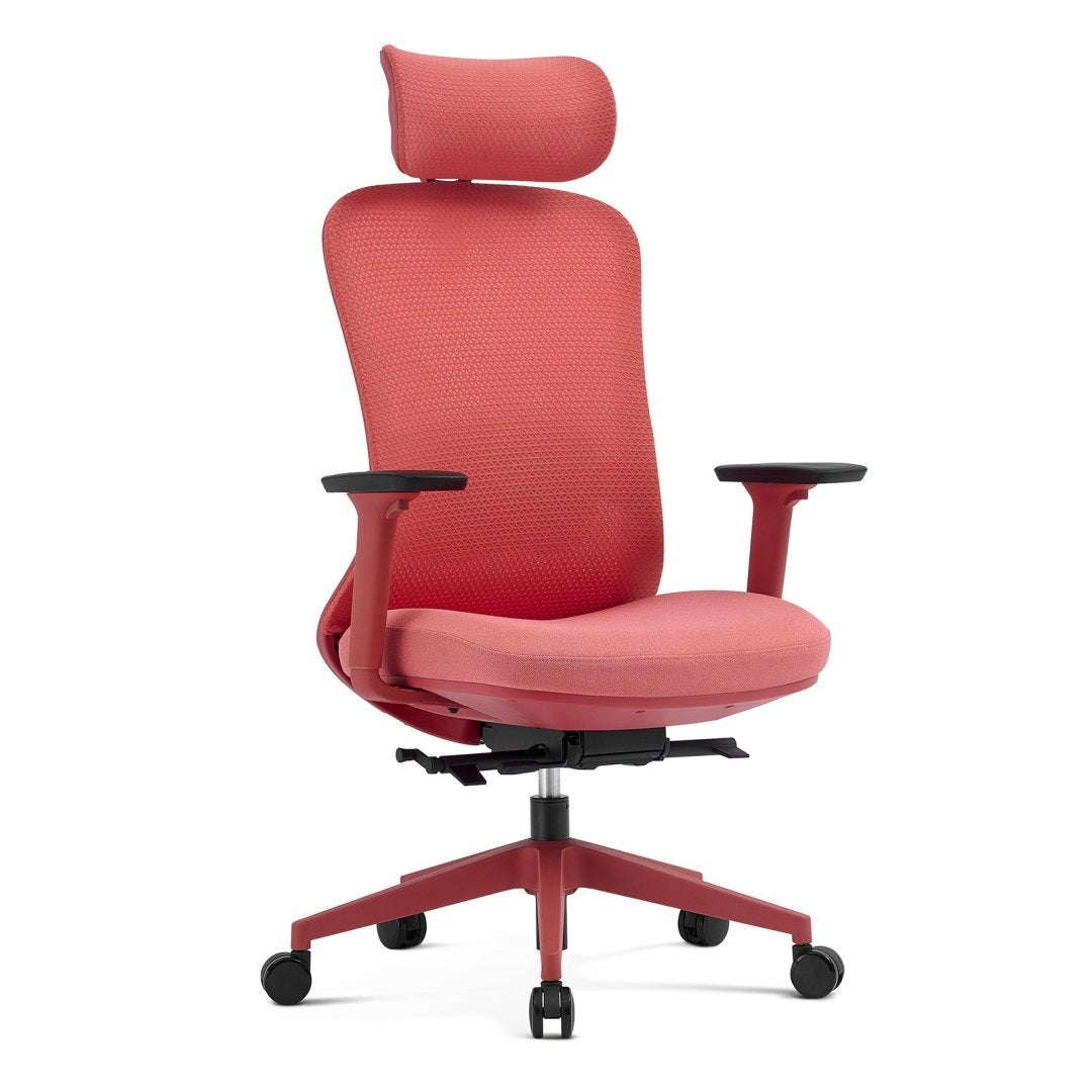 Ergonomic office chair ANGEL physio red with massage function Brand Angel