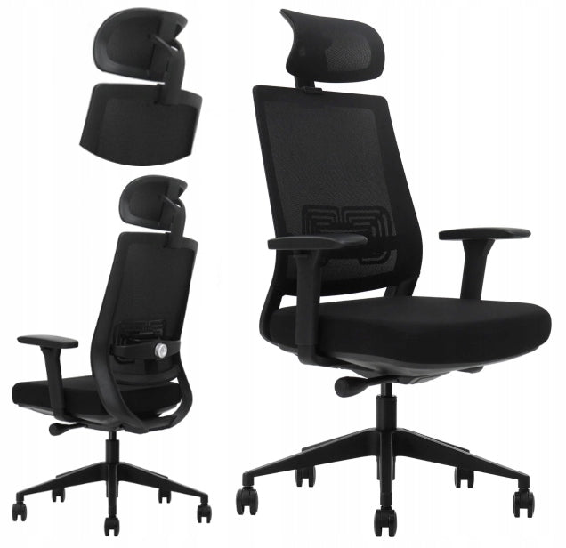 Ergonomic office chair Ergoflex black MEETS THE LATEST HEALTH AND SAFETY STANDARDS