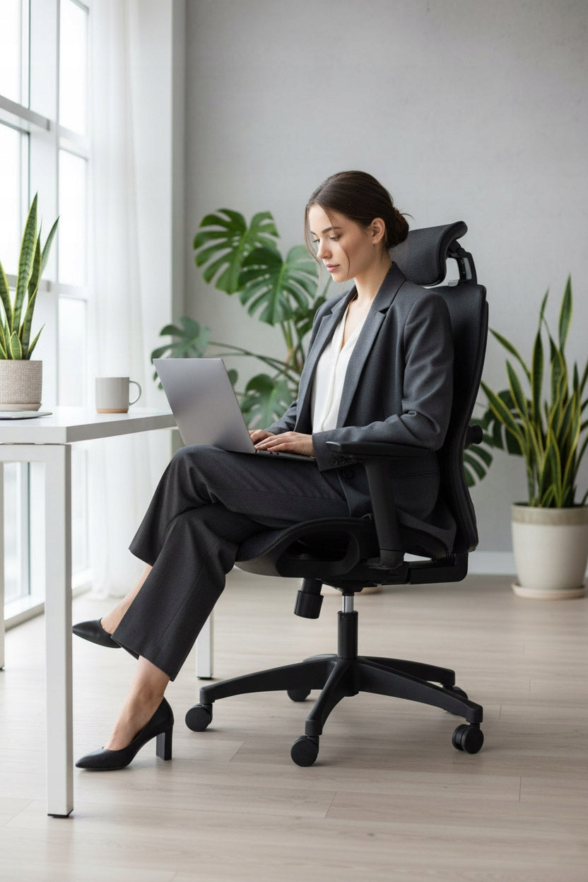 Ergonomic office chair FXC004 adjustable armrests and headrest, health and safety Maximum load 120 kg