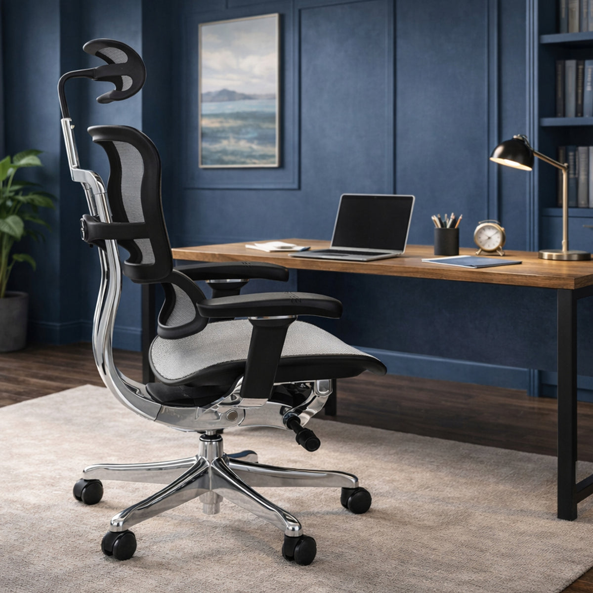 Ergonomic office chair GROPSOL Ergohuman 2 Elite ST BS Grey Mesh Manufacturer code Ergohuman 2 Elite ST BS Grey