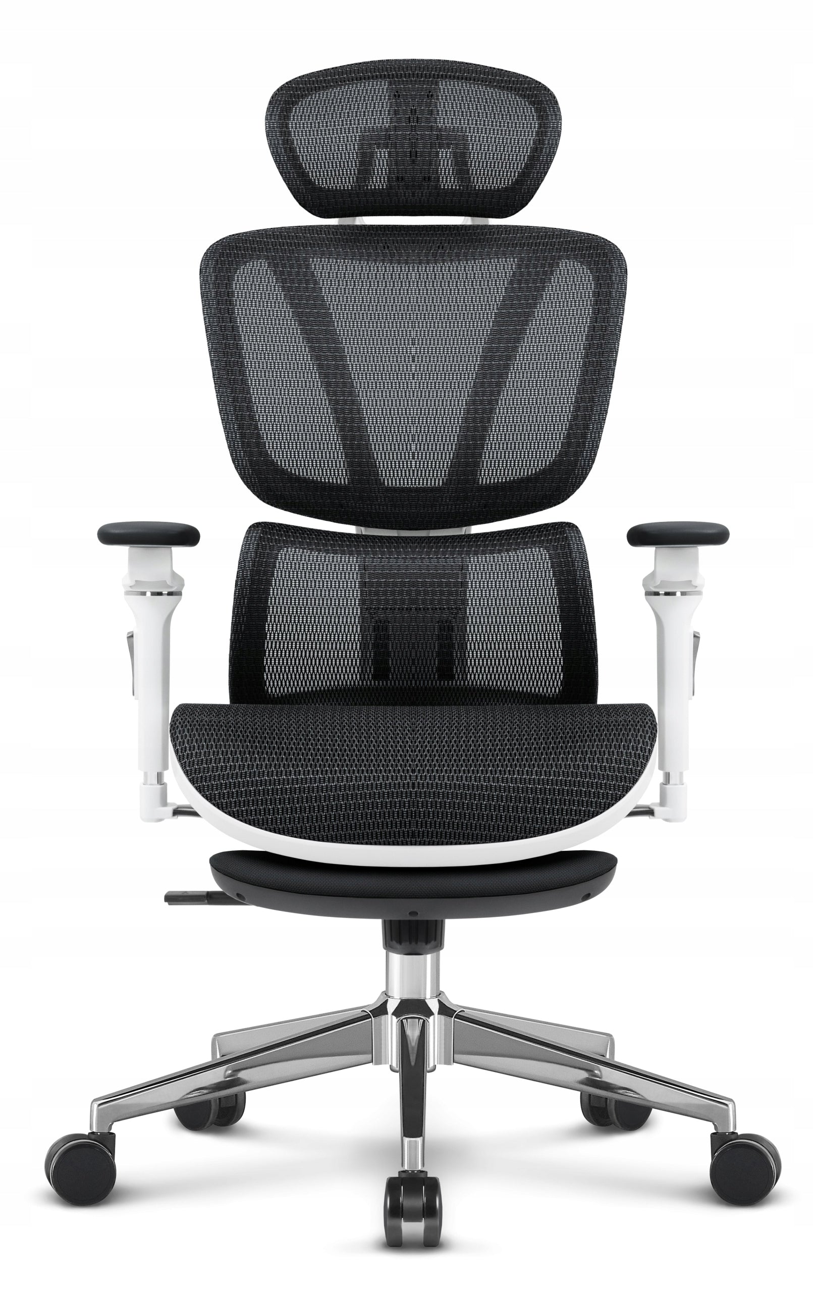 Ergonomic office chair Hell's Chair HC- 1044 Black White Fabric EAN (GTIN) 5905496912941