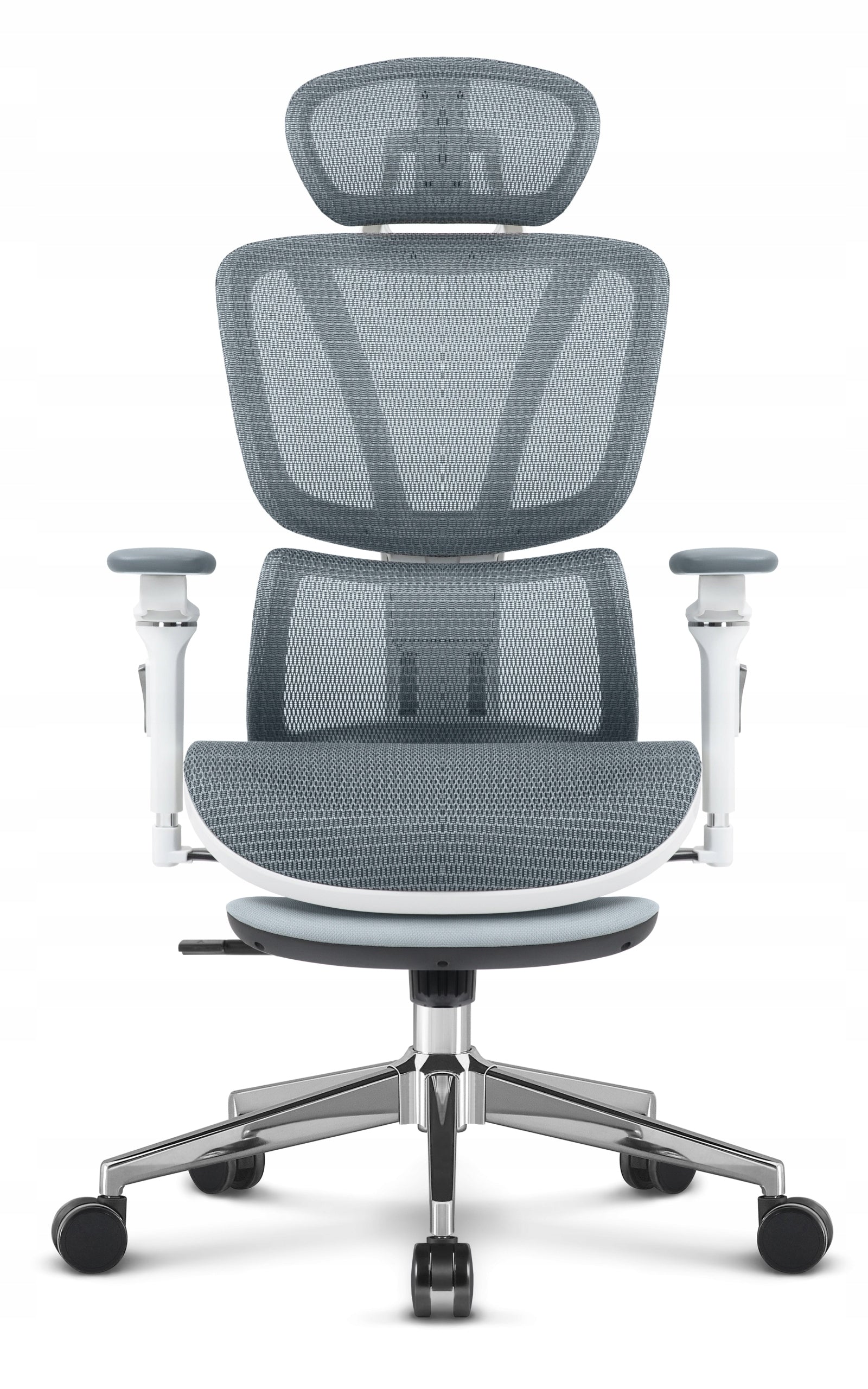 Ergonomic office chair Hell's Chair HC- 1044 Grey White Fabric EAN (GTIN) 5905496912958