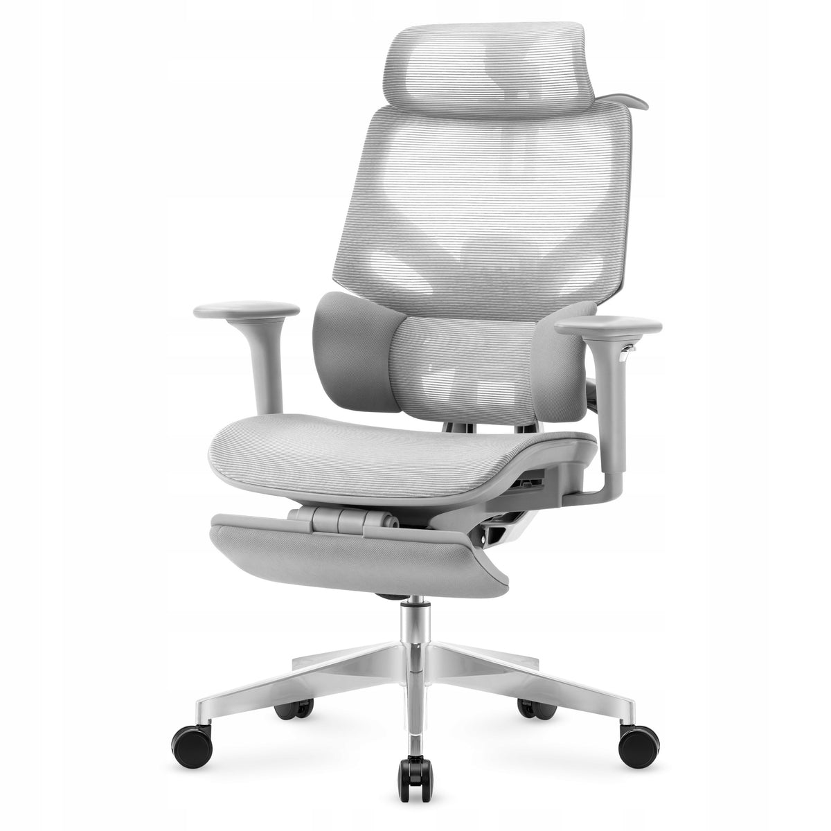 Ergonomic office chair Mark Adler Expert 8.7 grey footrest bhp Manufacturer code MA-EXPERT 8.7 GREY MESH
