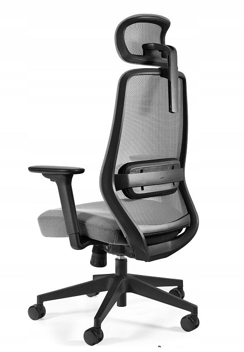 Ergonomic office chair SONIC grey - SYNCHRON, support safety net Manufacturer code 8125BG-HY3055-3