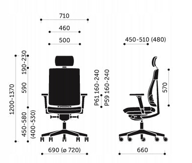 Ergonomic office chair Xenon Net 111SL Profim EAN (GTIN) 5908441000441
