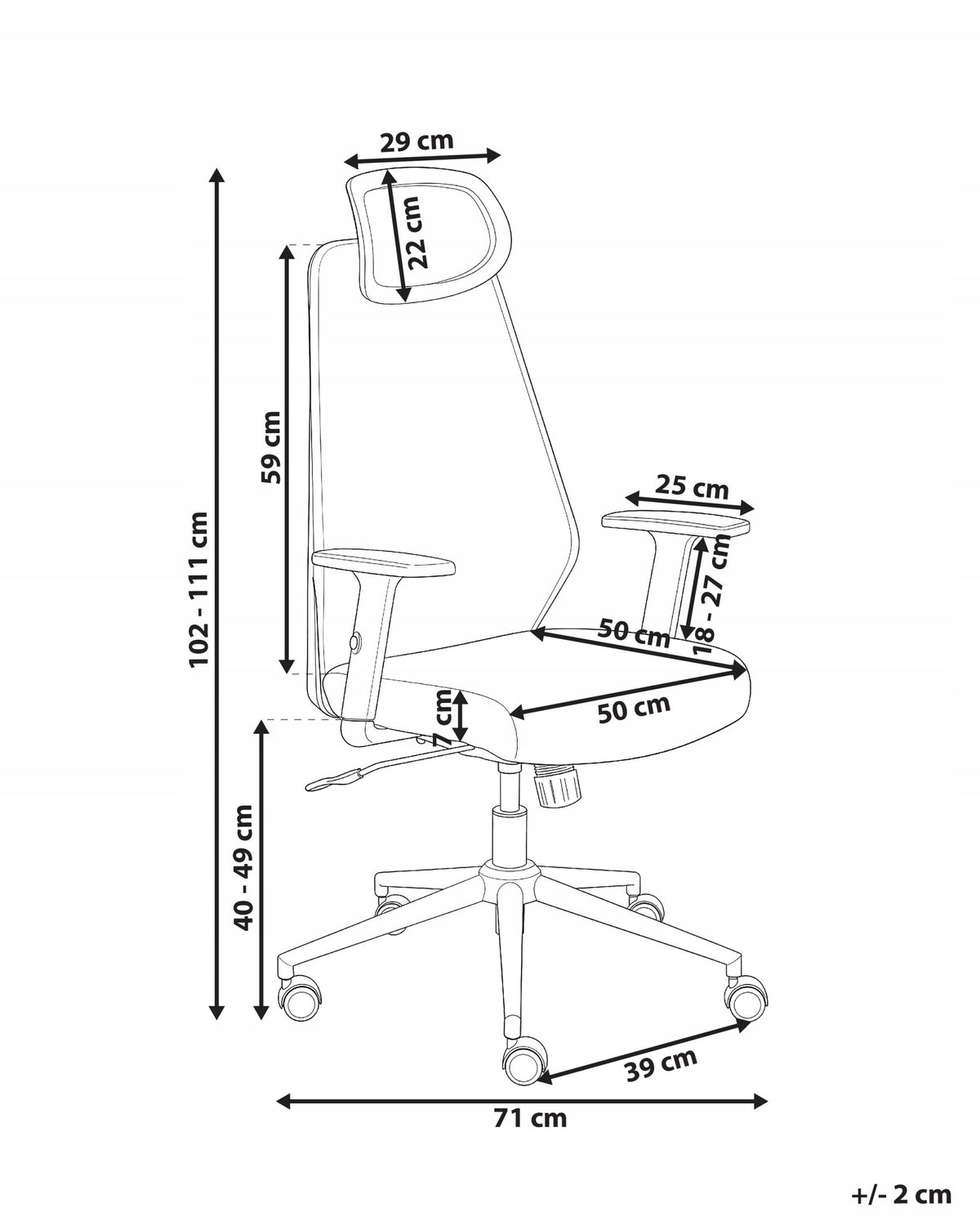 Ergonomic office chair beige Medical device no