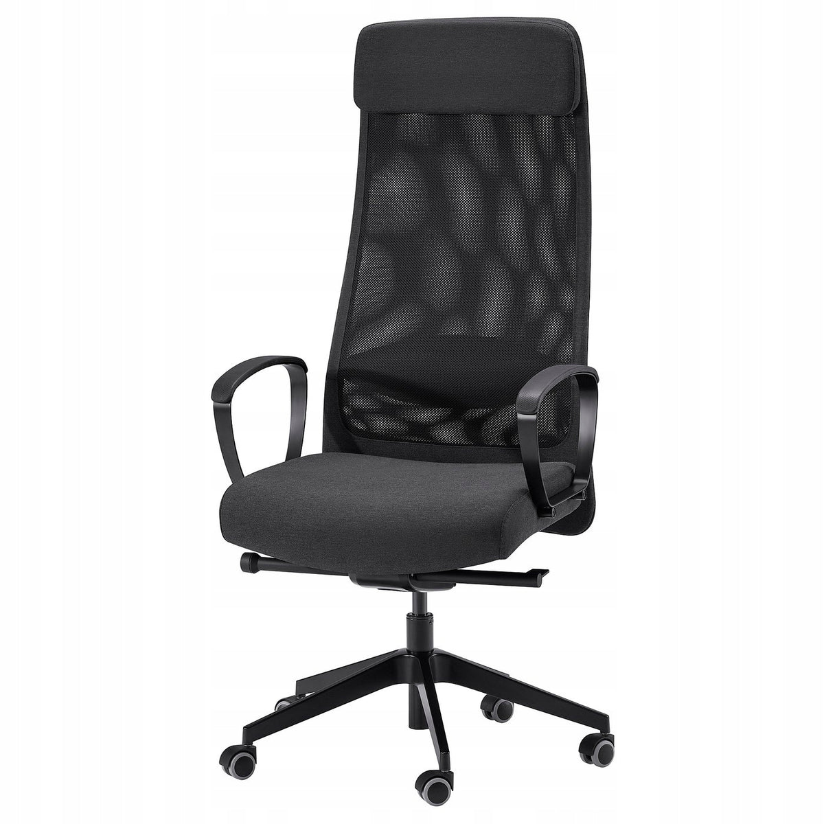 Ergonomic office chair dark gray adjustable