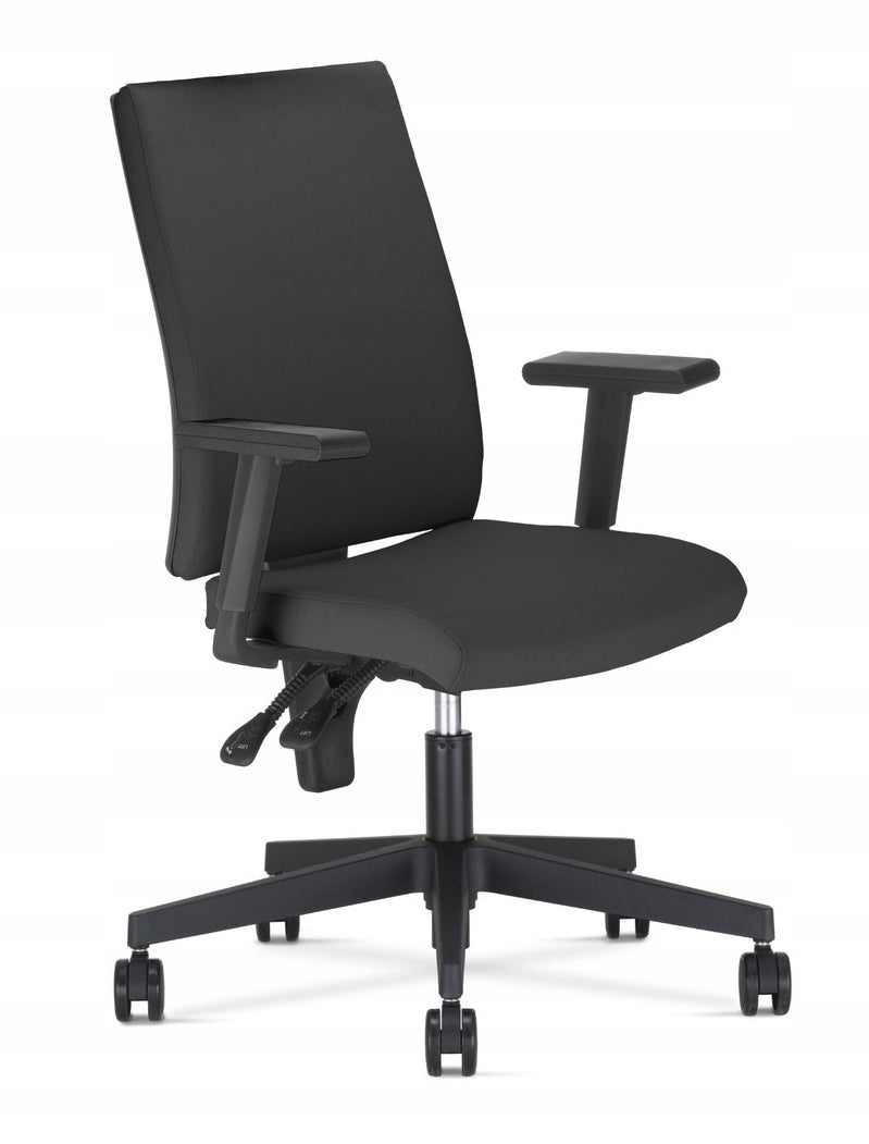 Ergonomic office chair faux leather skaj I-LINE V14N black Nowy Styl