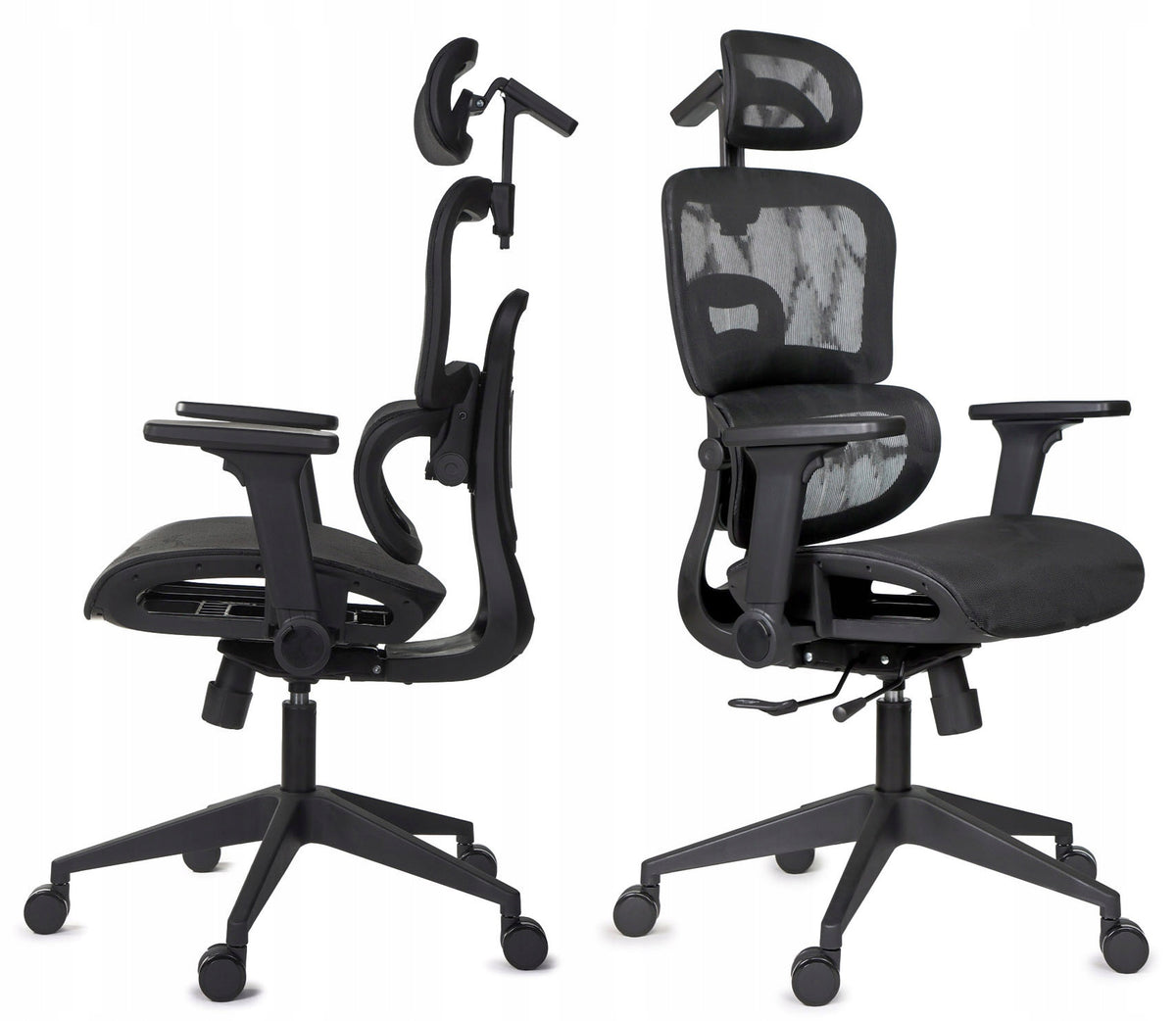 Ergonomic office chair full adjustment armrests, headrest, lumbar Medical device no