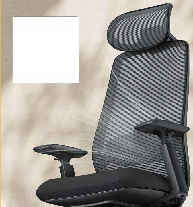 Ergonomic office chair with adjustable lumbar support Packaging status original