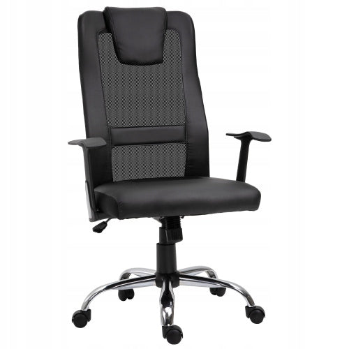 Ergonomic office chair with height adjustment and rocking function