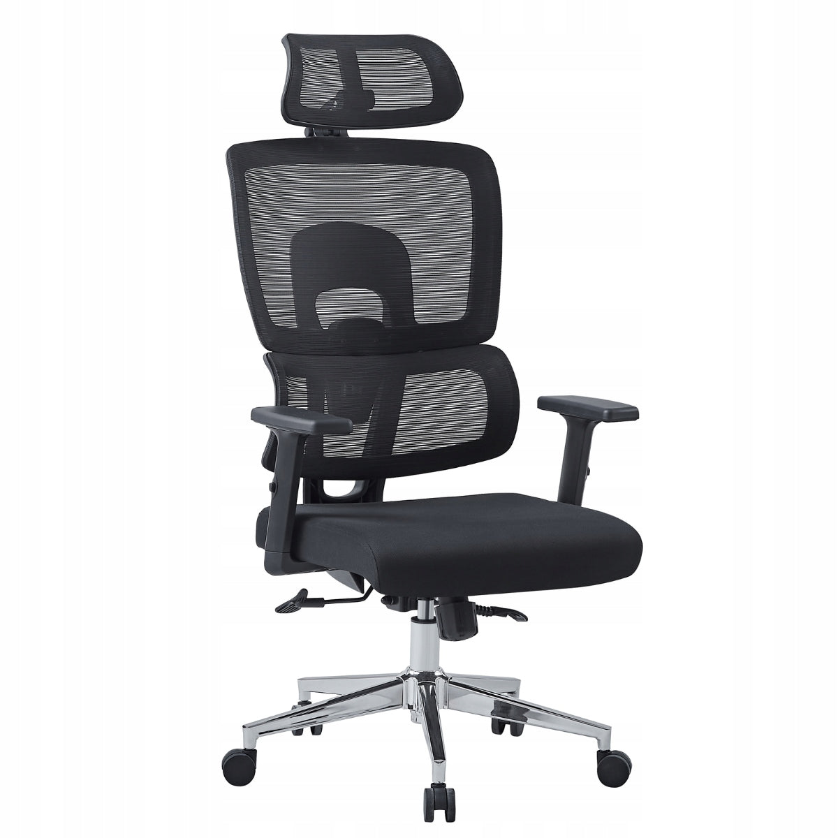 Ergonomic office chair with rocking lock black swivel Breeze Plus 90