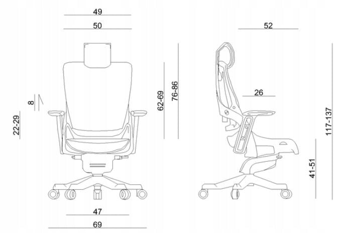 Ergonomic office swivel chair Wau 2 buttercup Brand Unique