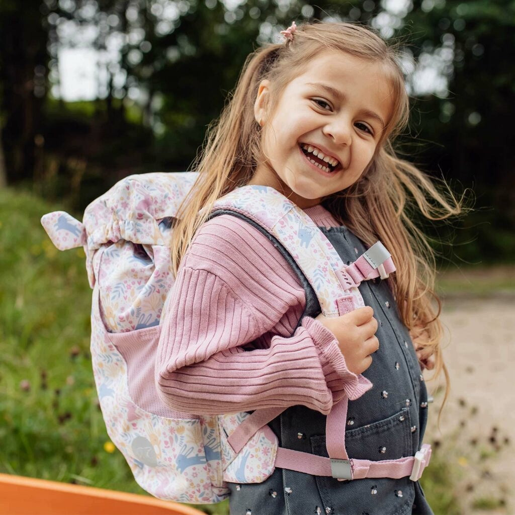 Ergonomic school backpack for kindergarten, Bunny, Clasic Mini Brand BECKMANN