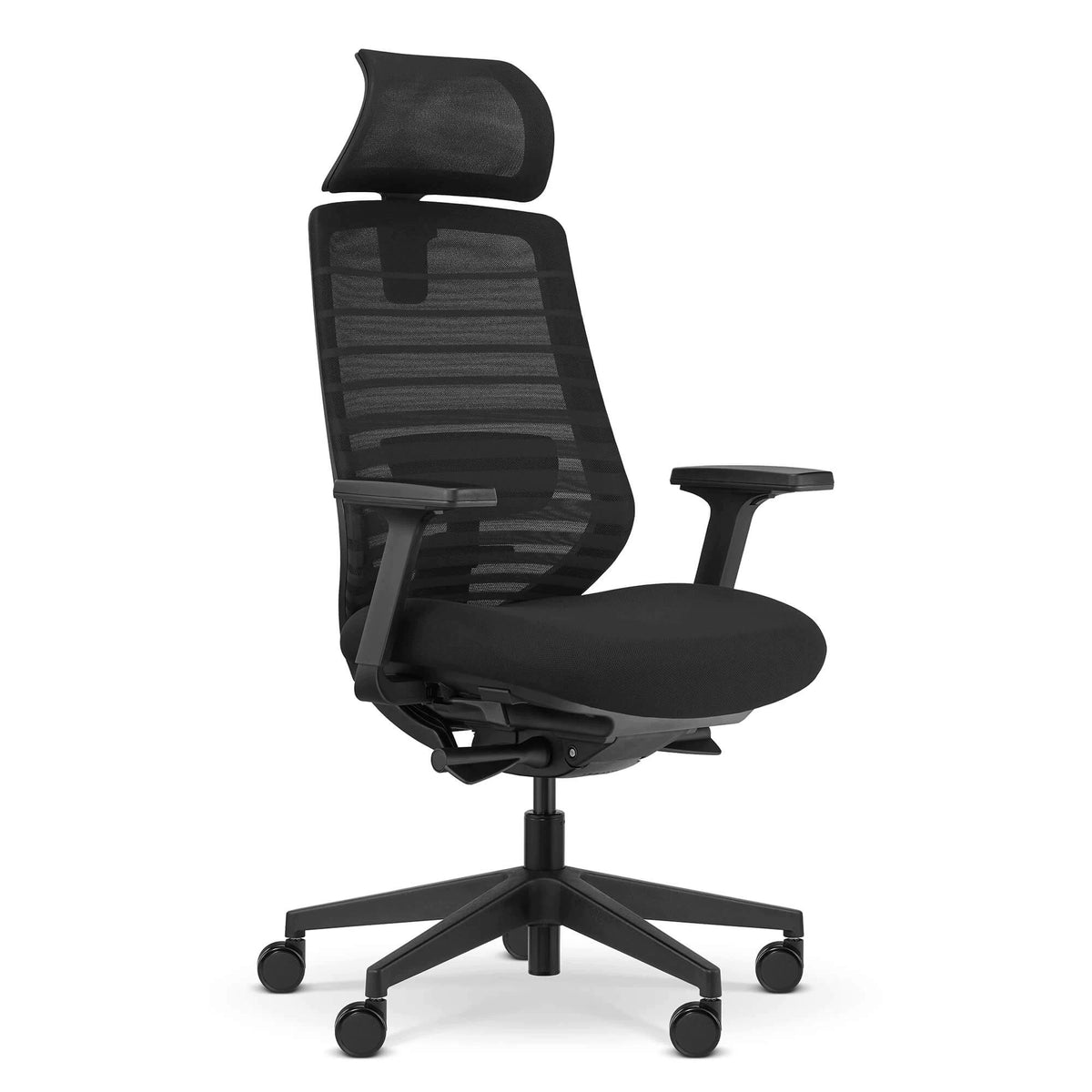 Ergonomic seat Kivi 2.0 black fabric/mesh lumbar support NORMA BHP