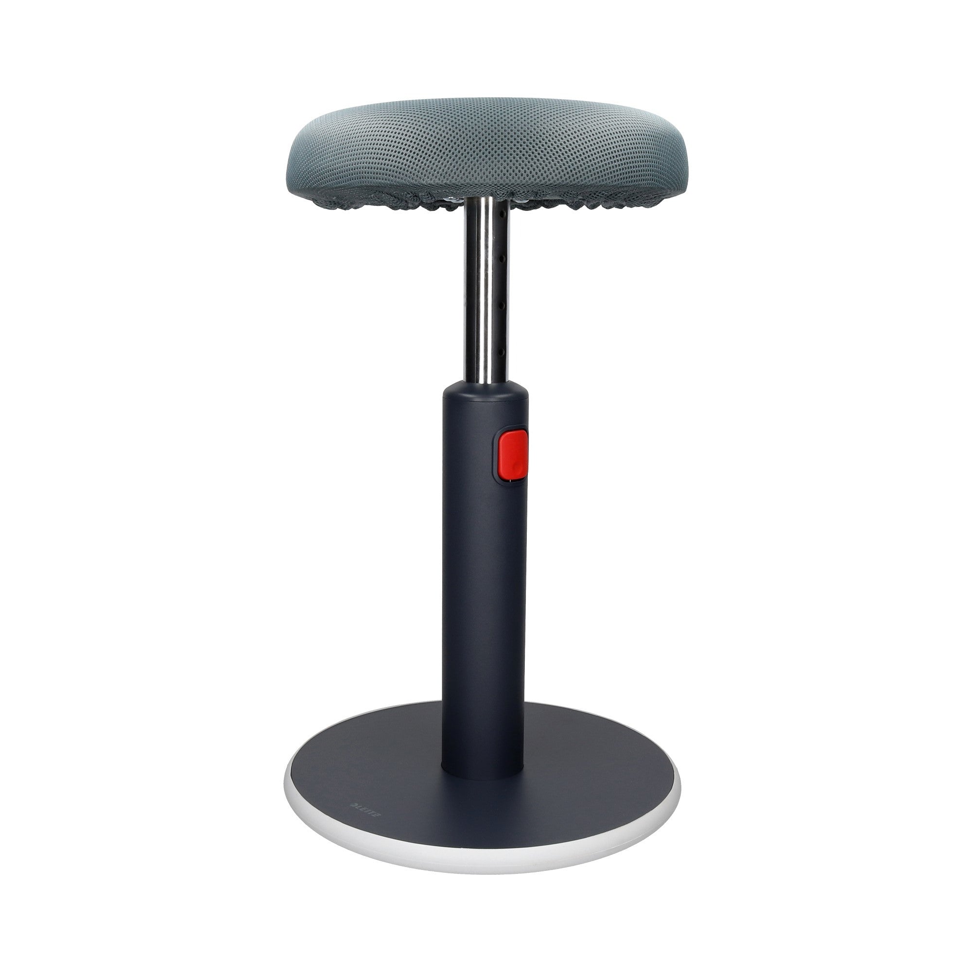 Ergonomic stool grey Ergo Cosy Leitz Furniture depth 37 cm