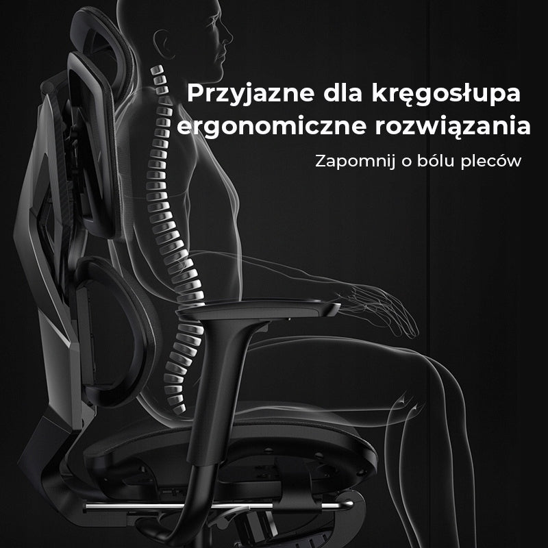 Ergonomic swivel gaming chair Angel Furia Grey Model Furia