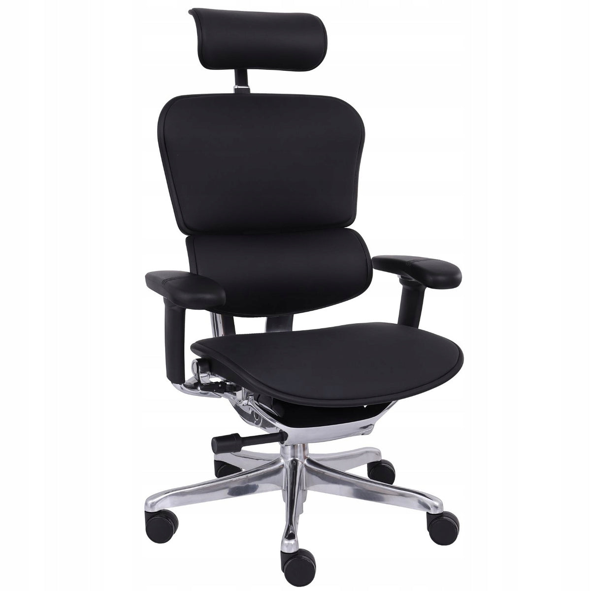 Ergonomic swivel office chair Ergohuman 2 Elite Genuine leather Black Packaging status original