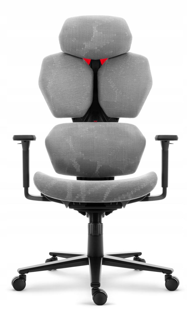 Ergonomic swivel office chair Hell's Chair HC-1010 grey fabric Furniture depth 510 cm