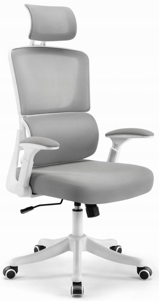 Ergonomic swivel office chair Hell's Chair HC- 1011 GREY Grey White Furniture depth 57 cm