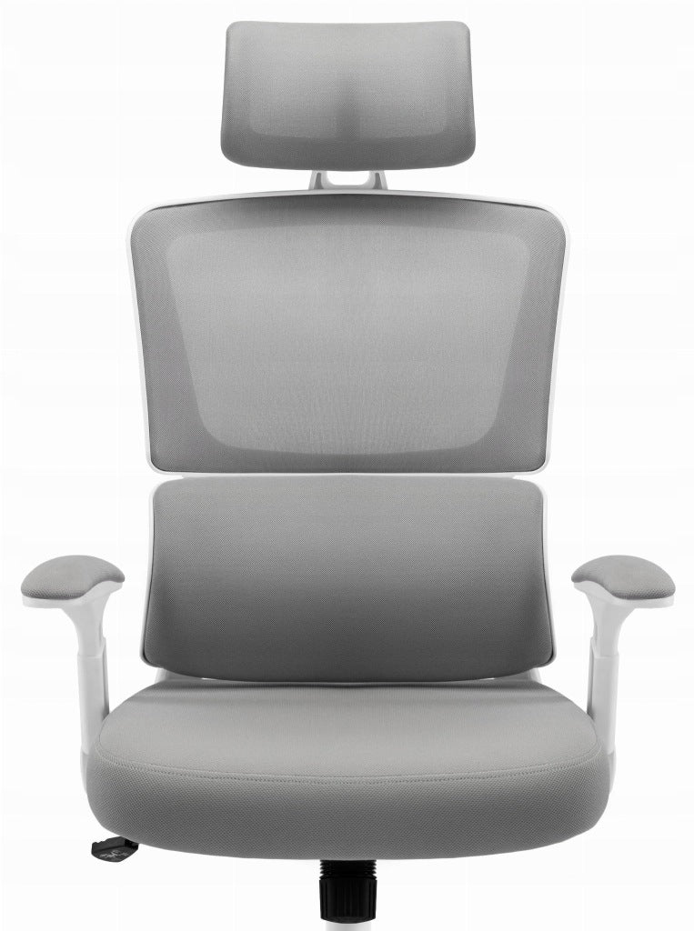 Ergonomic swivel office chair Hell's Chair HC- 1011 GREY Grey White