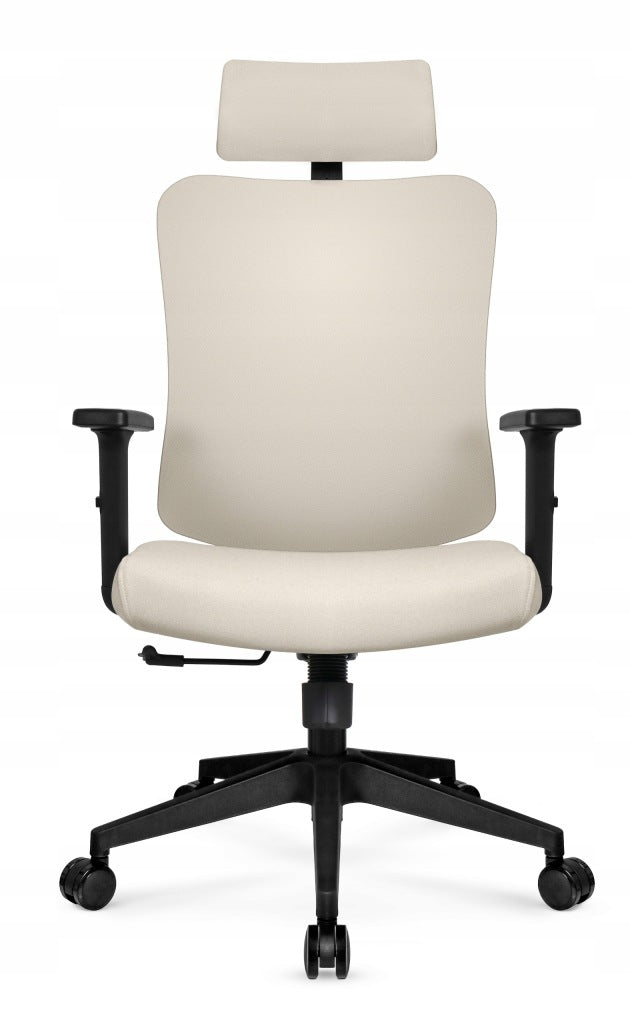 Ergonomic swivel office chair Hell's Chair HC-1041 Beige Fabric Furniture depth 61 cm