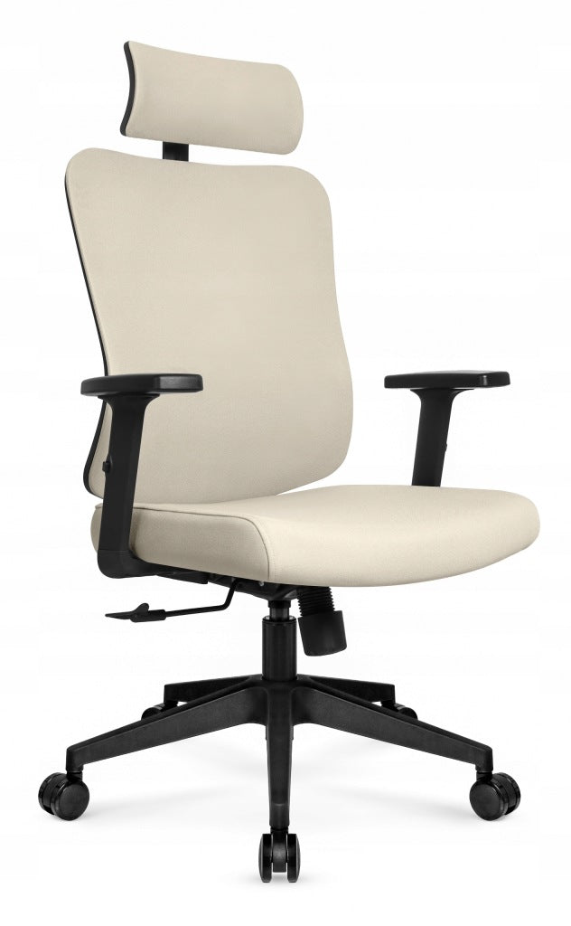 Ergonomic swivel office chair Hell's Chair HC-1041 Beige Fabric