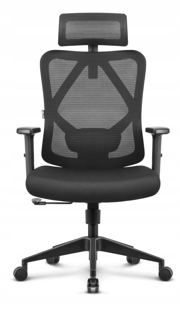 Ergonomic swivel office chair Hell's Chair HC-1041 black fabric Furniture depth 61 cm
