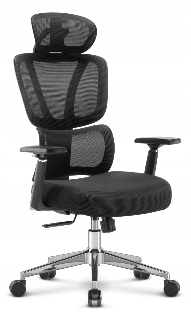 Ergonomic swivel office chair Hell's Chair HC-1043 black fabric Furniture depth 62 cm