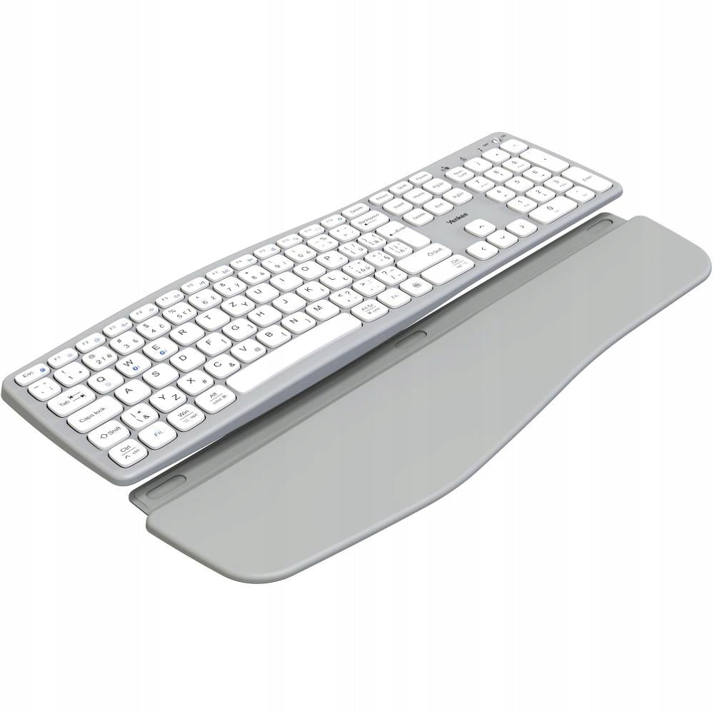 Ergonomic wireless keyboard Yenkee 2100 white 2.4G + Bluetooth Keyboard layout HU (qwertz)
